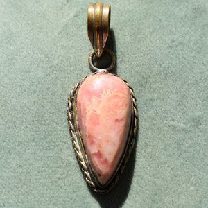 Rhodochrosite pendant
